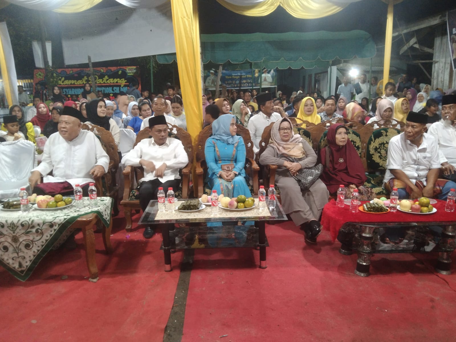 Bacalon Walikota Tebingtinggi Sumut Basyaruddin Nst SH.MH dan Istri Denilah Shofa SH.MKn menghadiri Acara Gondang Sembilan